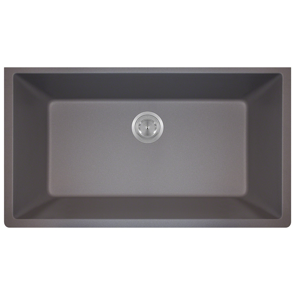 Polaris Sinks P848 Silver Astragranite Single Bowl Kitchen Sink