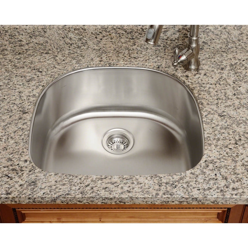 Polaris Sinks P1242 18 Single Bowl Stainless Steel Kitchen Sink