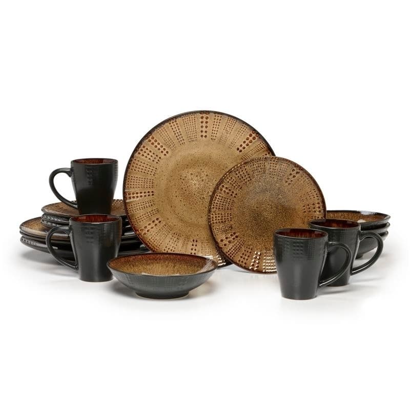 Gourmet Basics by Mikasa Linden 16-piece Dinnerware Set