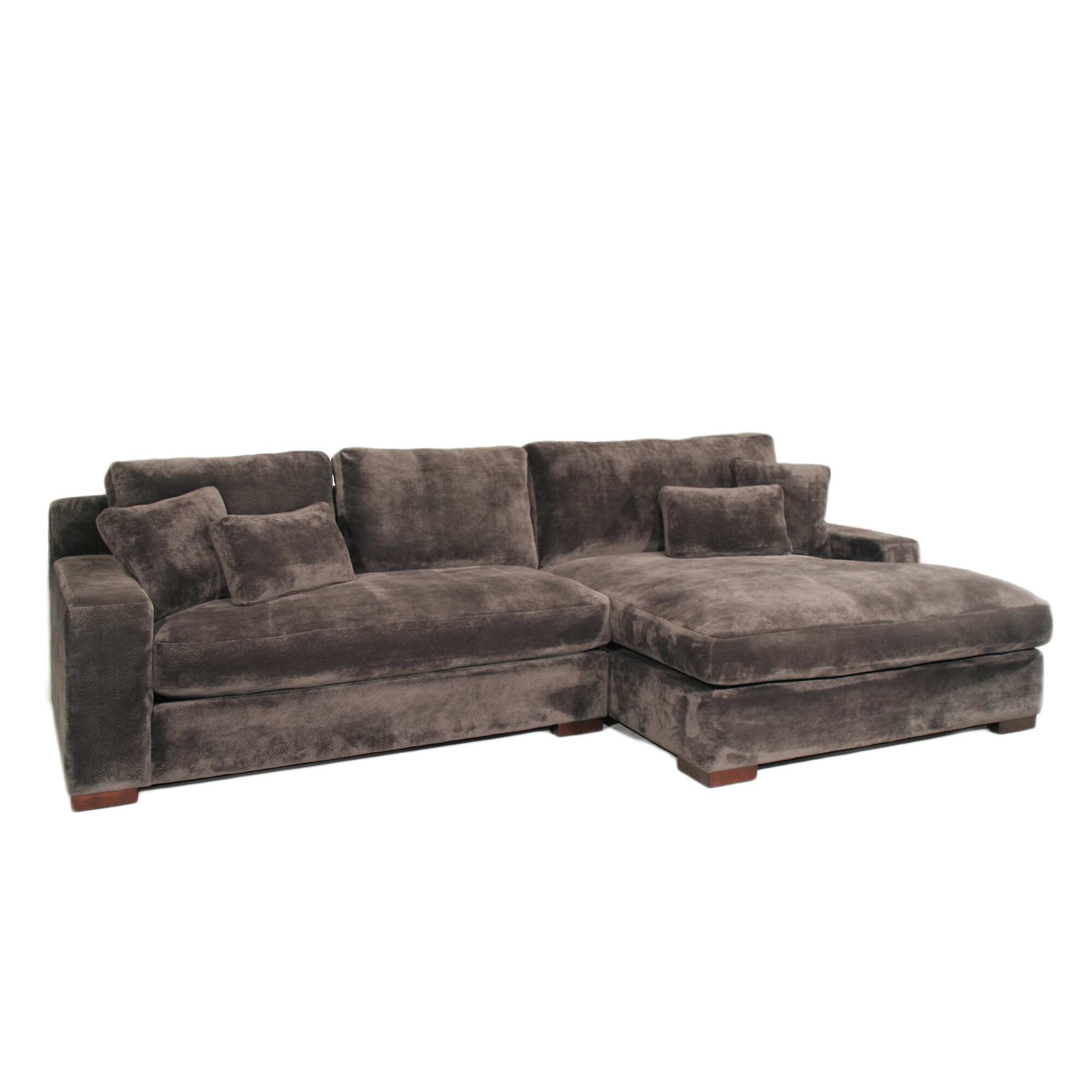 Doris 2 piece Smoke Sectional Sofa