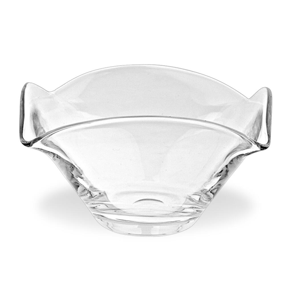 Jazz Square Mouth Blown Lead Free Crystal 11-inch Bowl