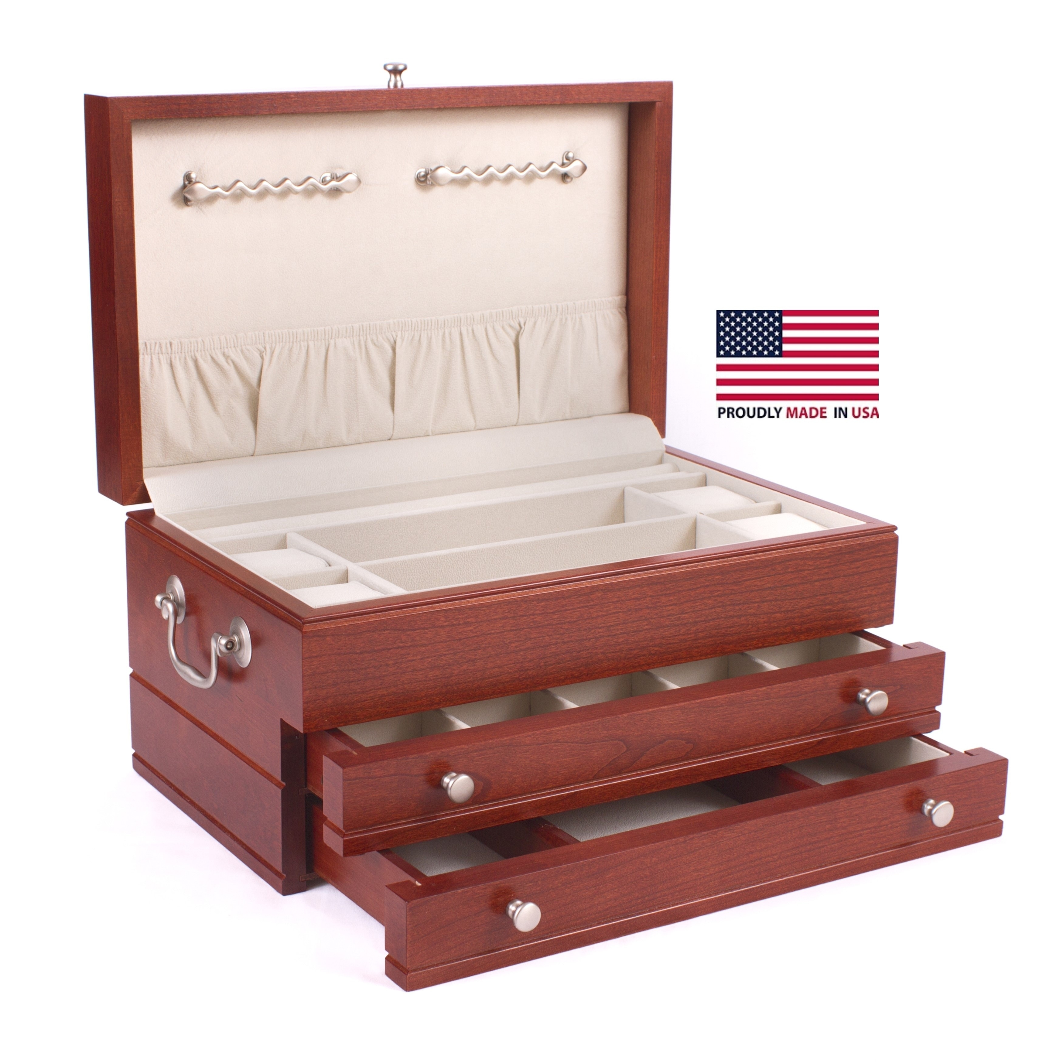 American Chest First Lady Solid Wood Jewelry Chest