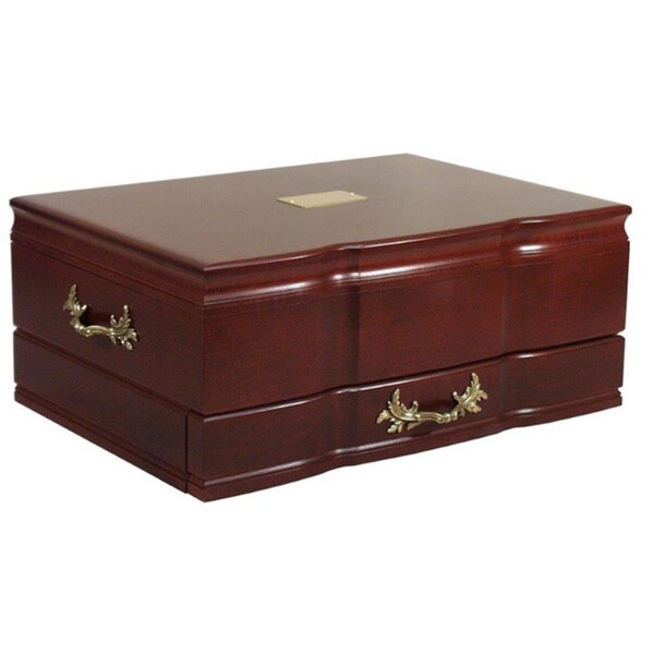 American Chest Grandeur 180 piece Cherry Wood Flatware Chest