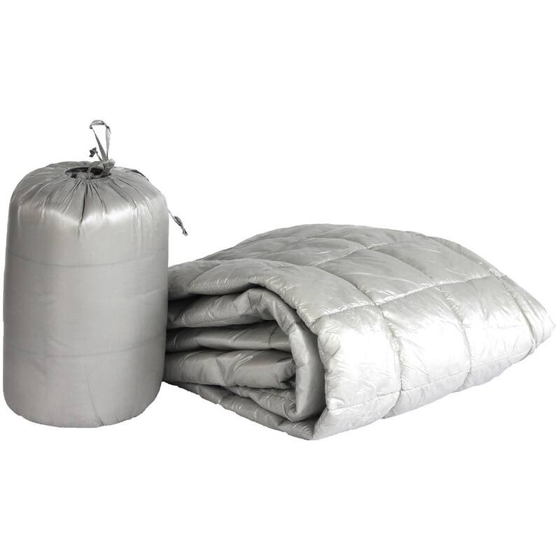 Travelwarm Nylon Indoor/ Outdoor Packable Throw with Travel Bag - Grey