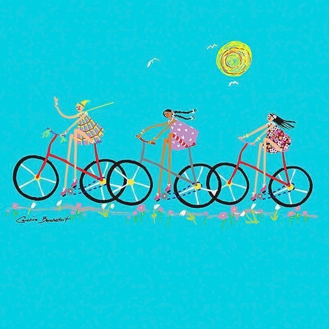 Caroline Benchetrit Tour De Girls Canvas Art