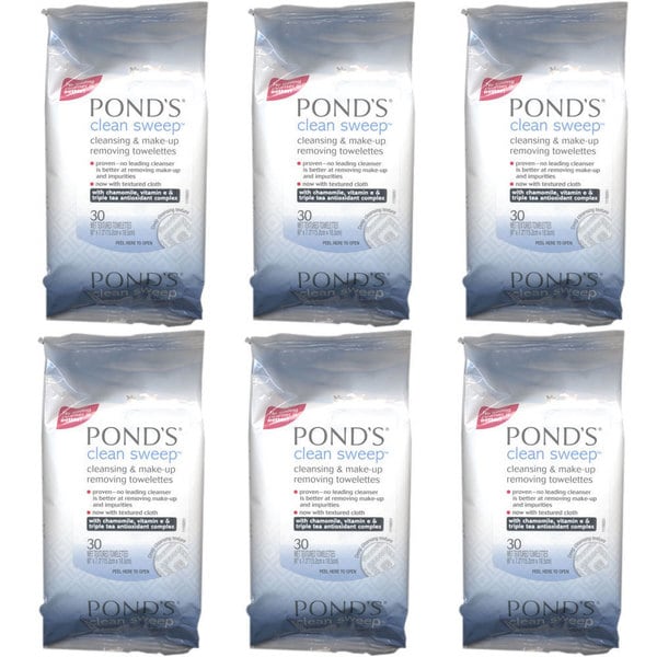 Shop Pond's Clean Sweep 30count Makeup Removing Towelettes (Pack of 6