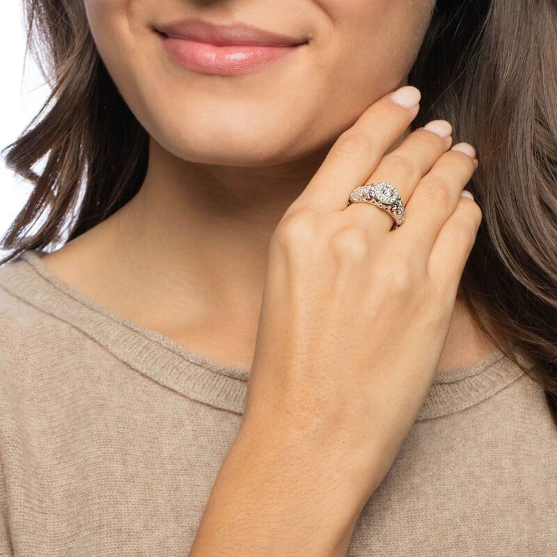 14k White Gold 3/4ct TDW Vintage Diamond Ring