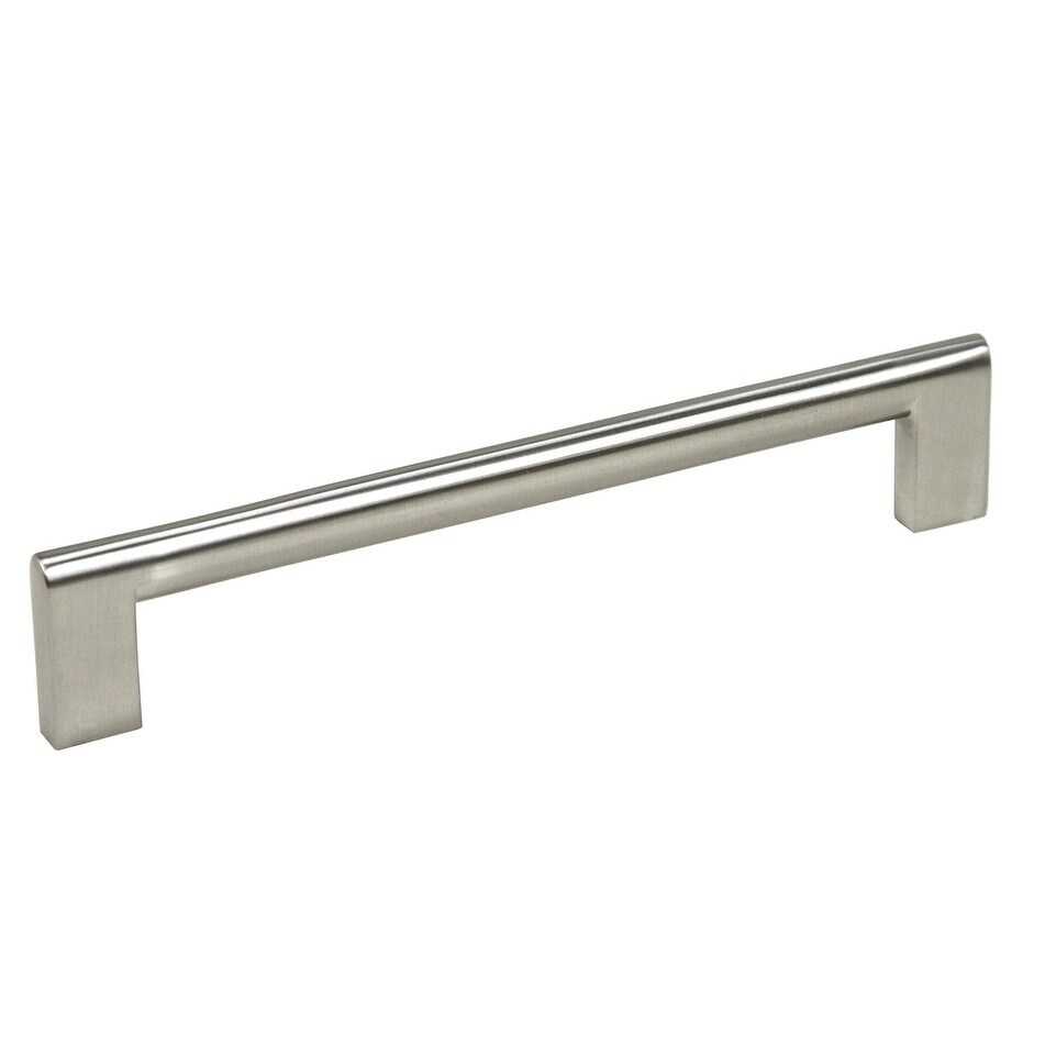 Contemporary 6 15/16 Key Shape Design Stainless Steel Finish Cabinet Bar Pull Handle (case Of 15)