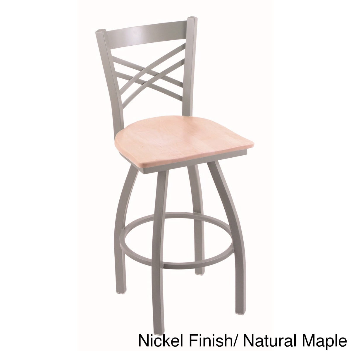 Steel Frame/ Maple Counter Stool