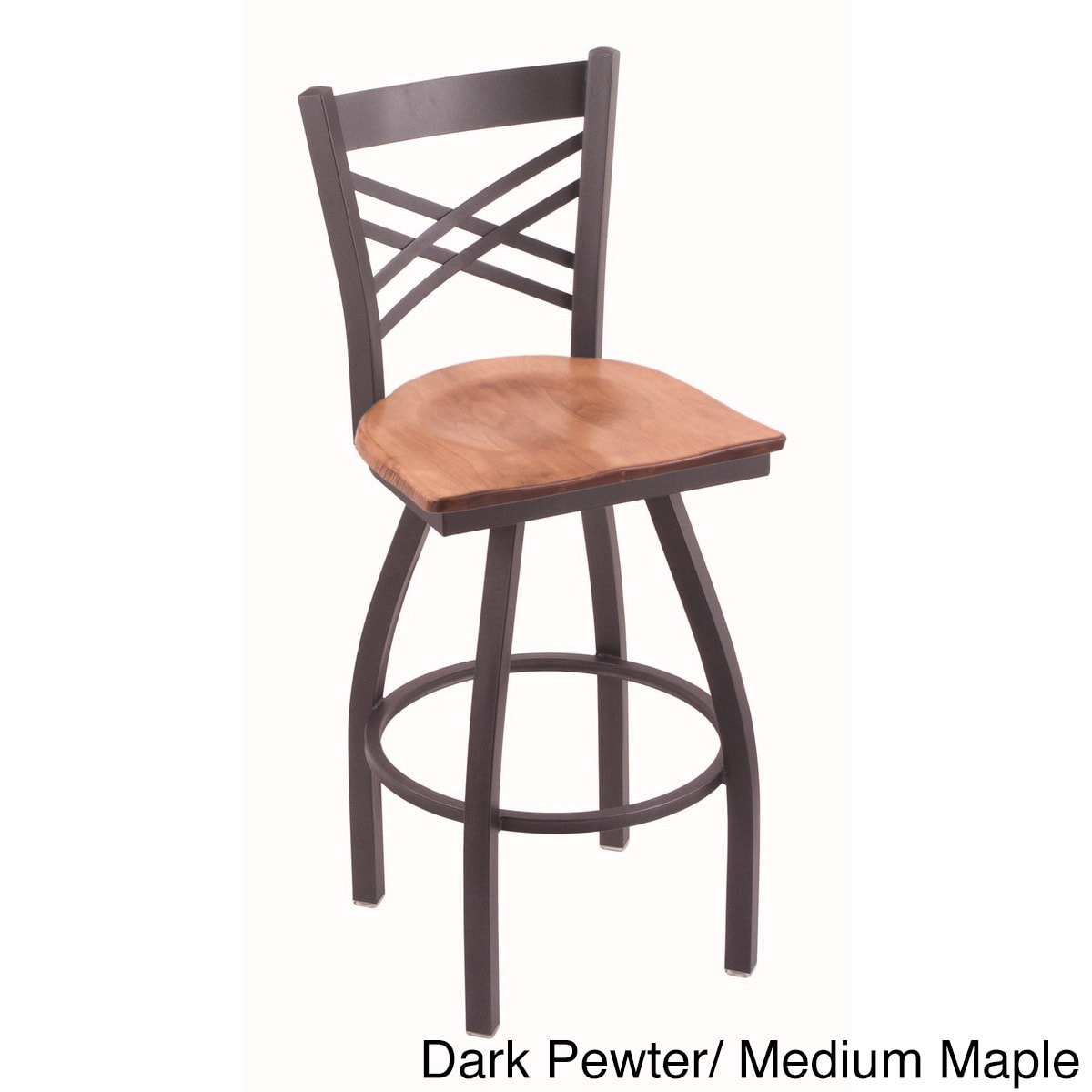 Steel Frame/ Maple Counter Stool