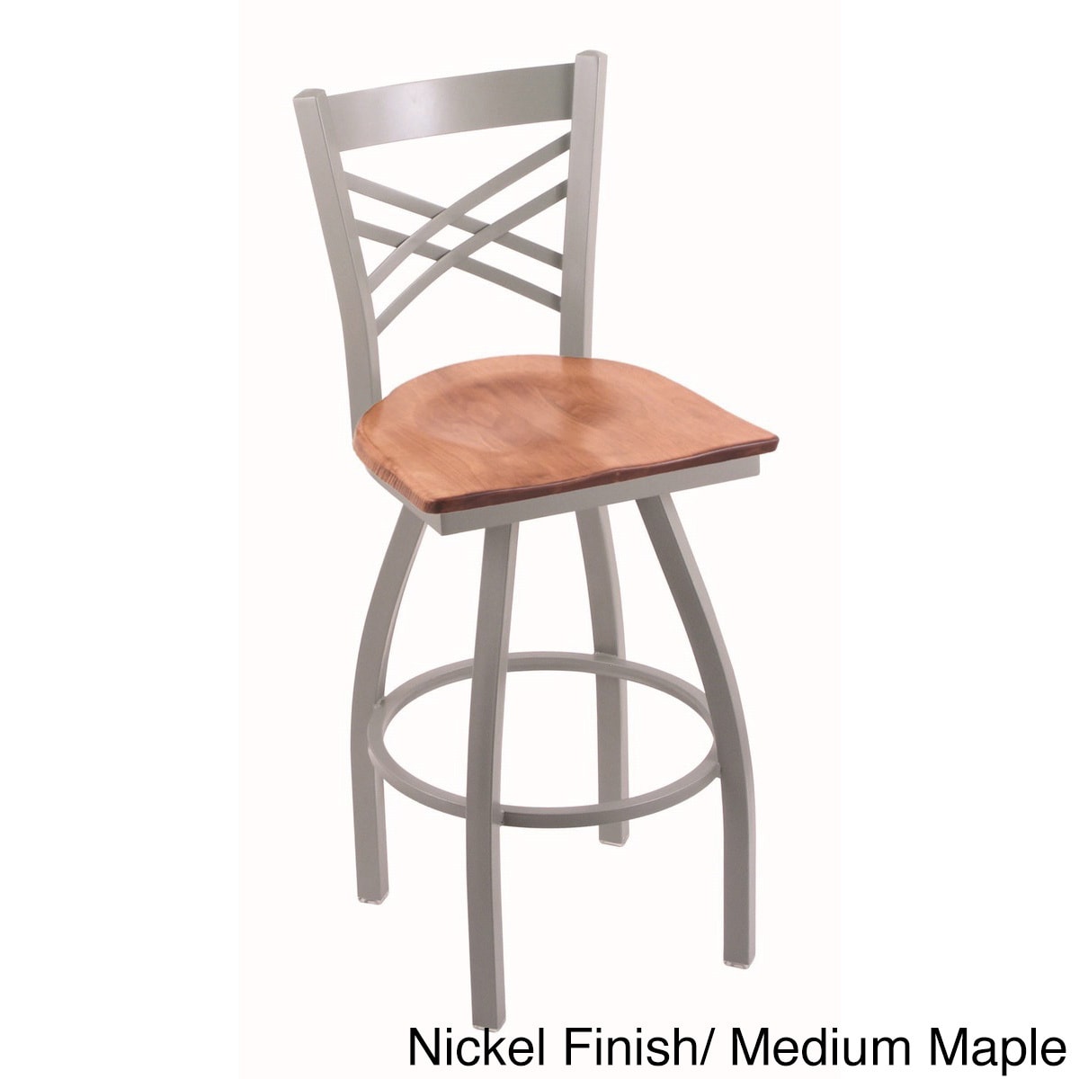 Steel Frame/ Maple Counter Stool