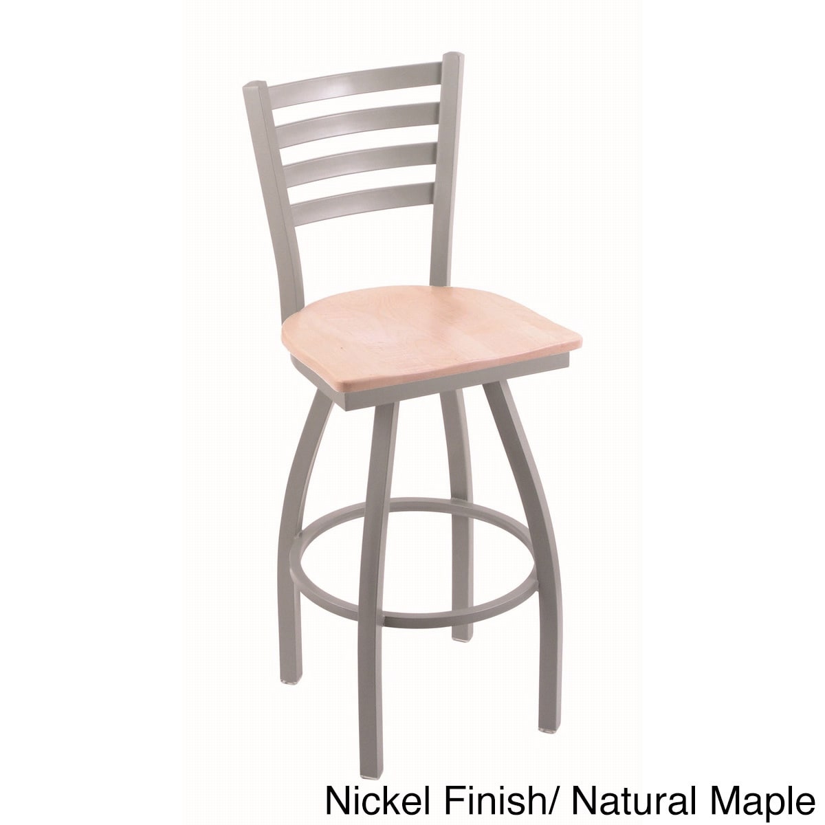 Steel Frame/ Wood Seat Bar Stool