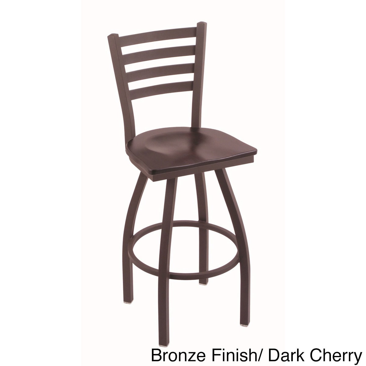 Steel Frame/ Wood Seat Bar Stool