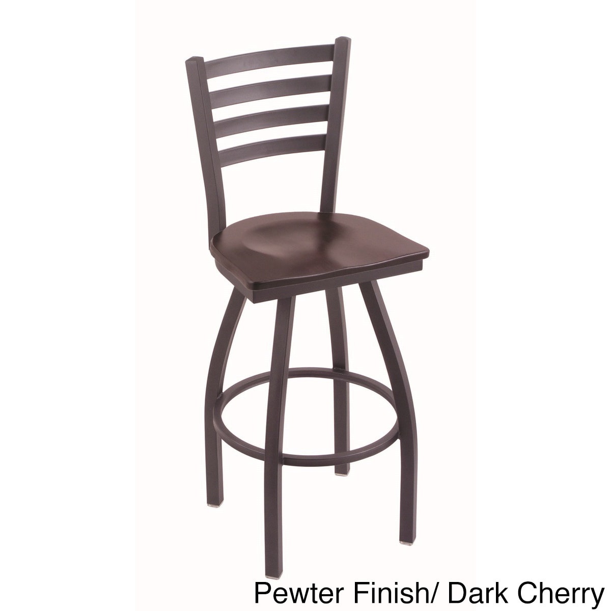 Steel Frame/ Wood Seat Bar Stool