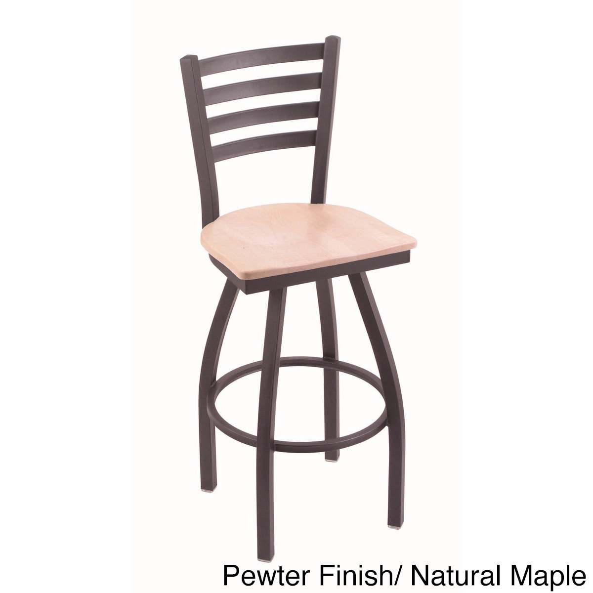 Steel Frame/ Wood Seat Bar Stool