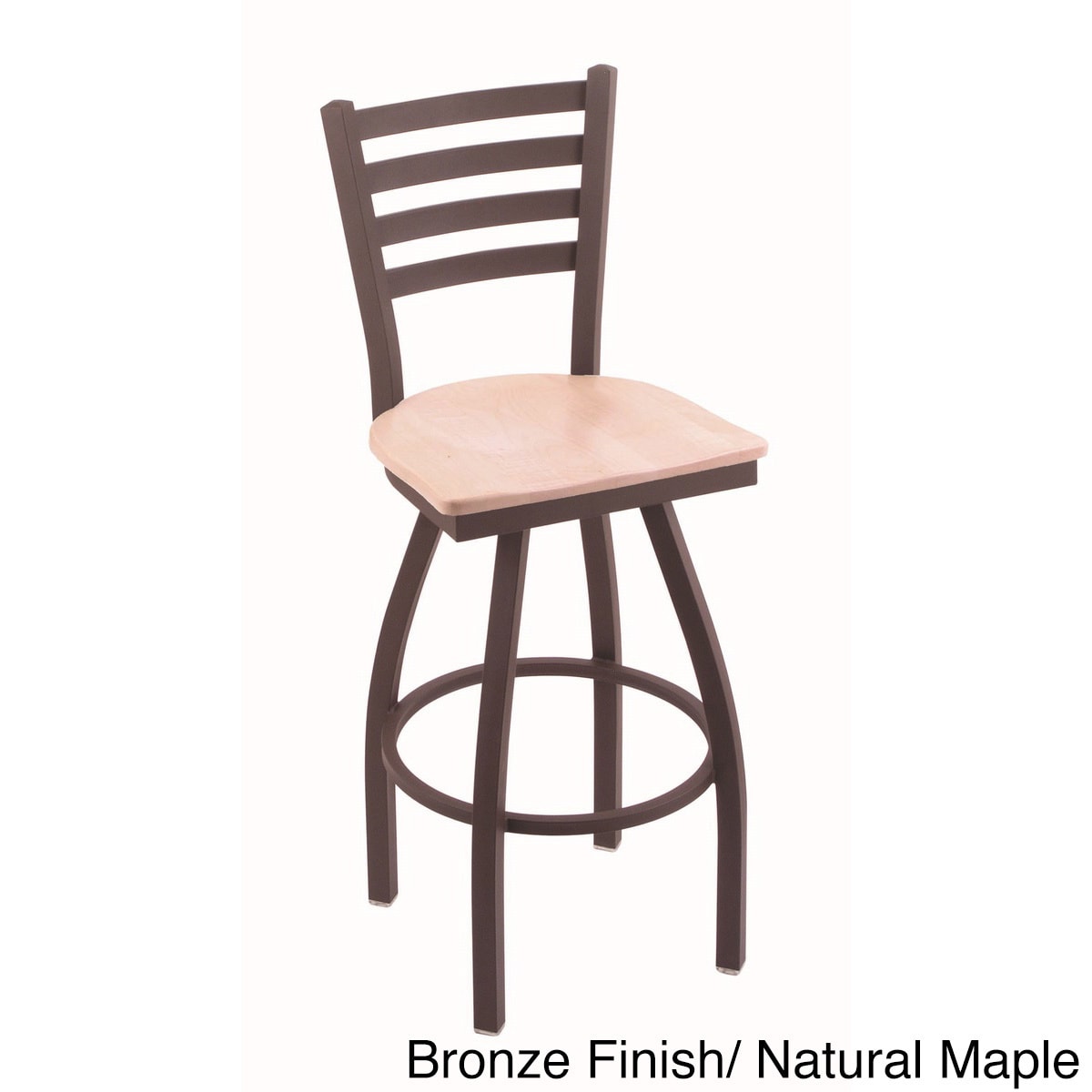 Steel Frame/ Wood Seat Bar Stool