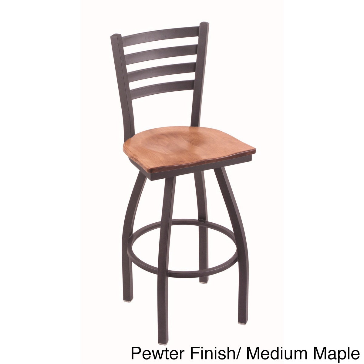 Steel Frame/ Wood Seat Bar Stool