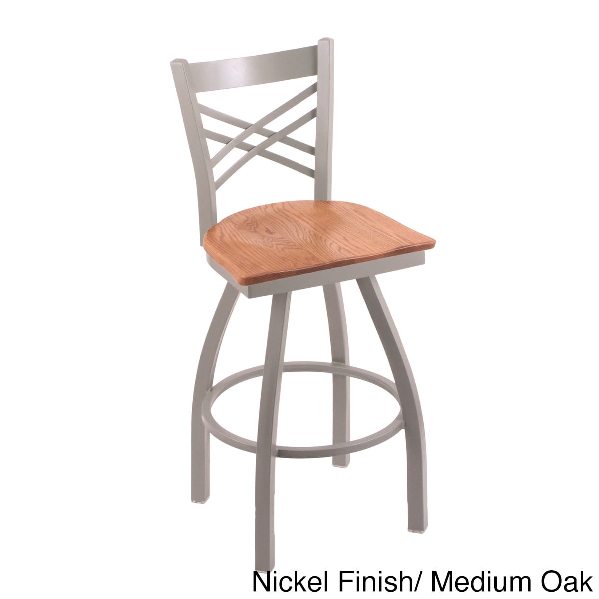 Steel Frame/ Oak Bar Stool