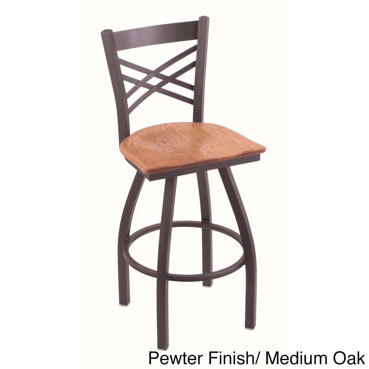 Steel Frame/ Oak Bar Stool