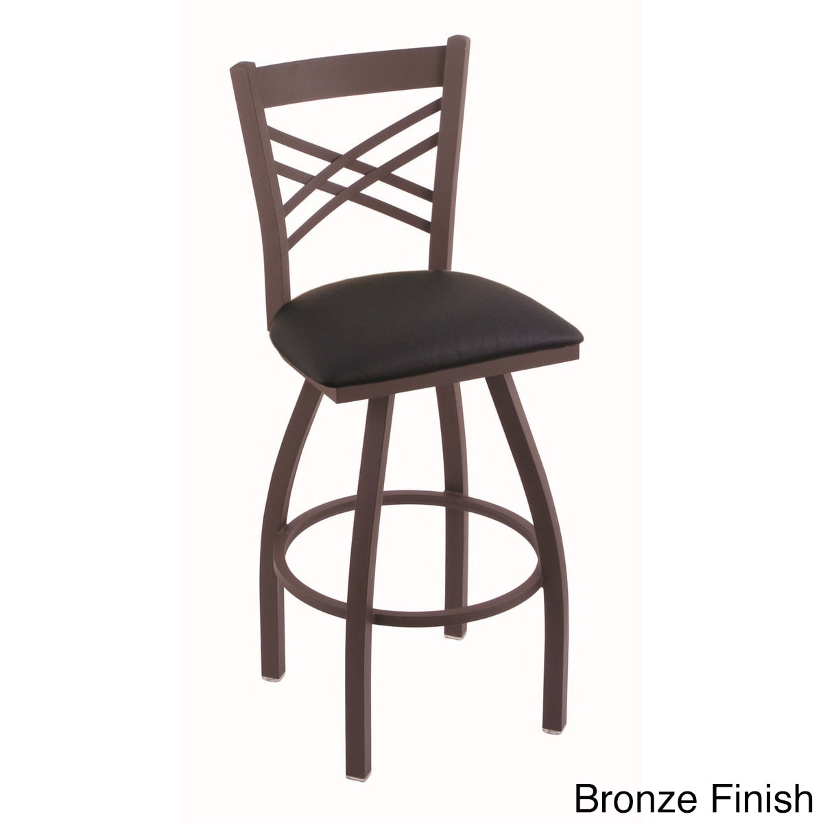 Steel Frame 44 inch Black Seat Bar Stool