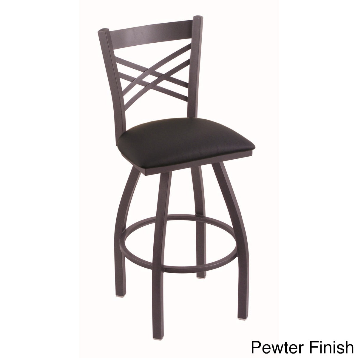 Steel Frame 44 inch Black Seat Bar Stool