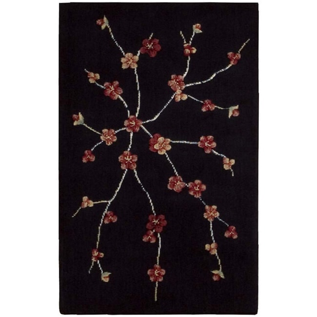 Nourison Chambord Black Rug (23 X 39)