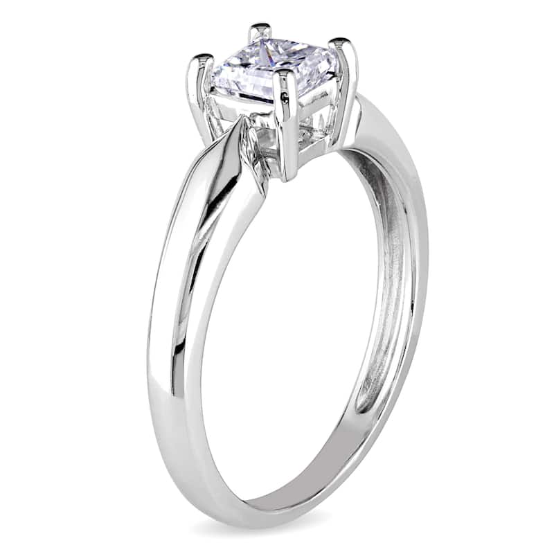 Miadora 14k White Gold 1/2ct TDW Diamond Solitaire Ring (J-K, I2-I3)