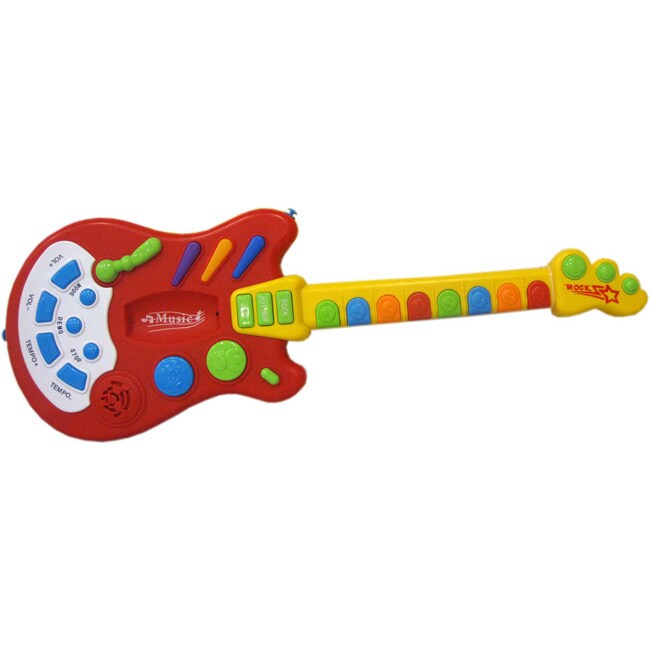 a toy guitar