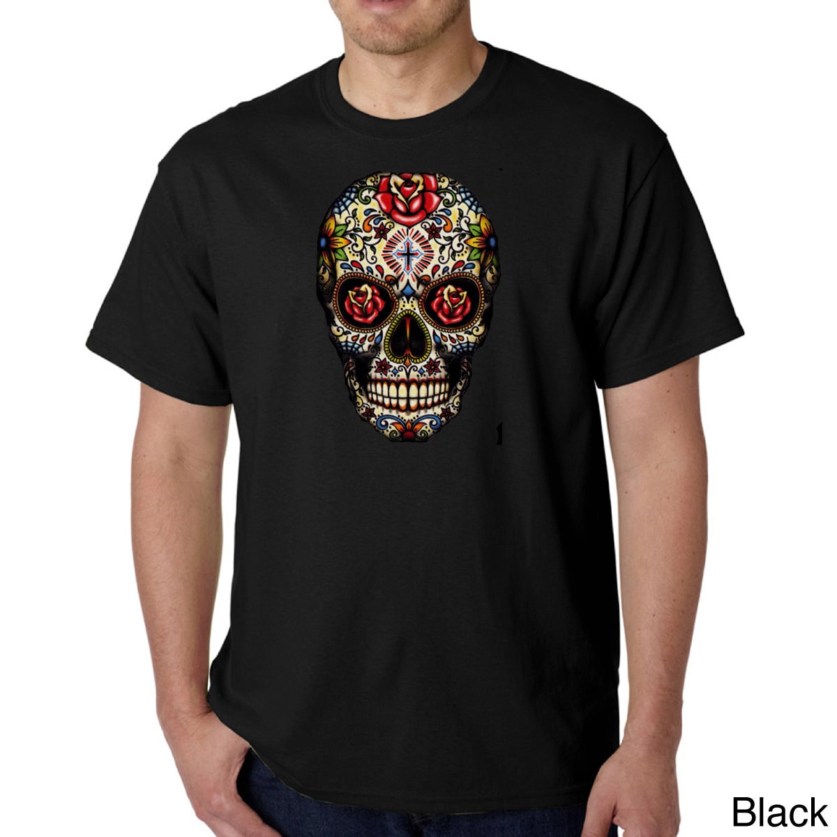 Mens Sugar Skull T shirt