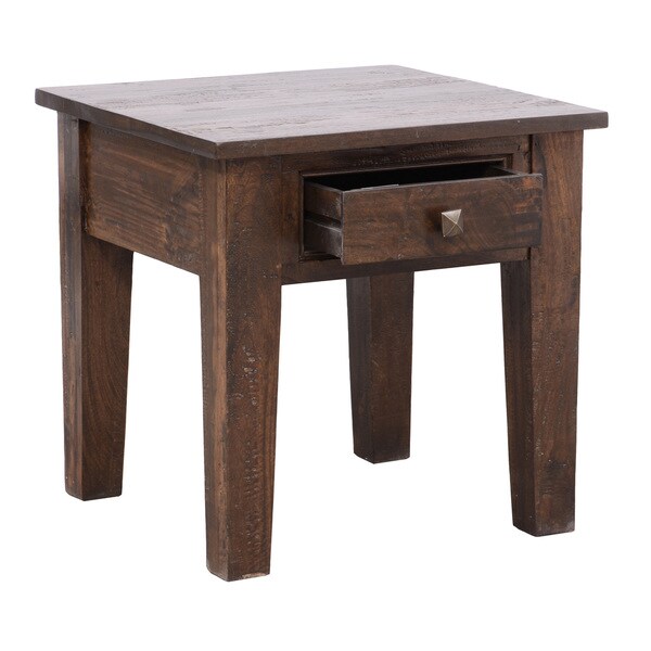 Kosas Home Armada Mango Wood Rustic End Table Bed Bath Beyond