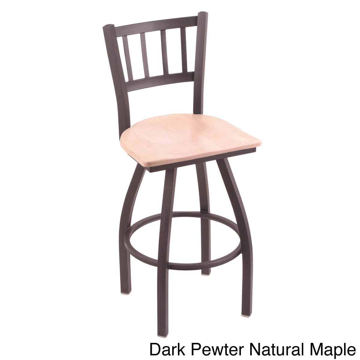 Steel Frame And Maple Bar Stool