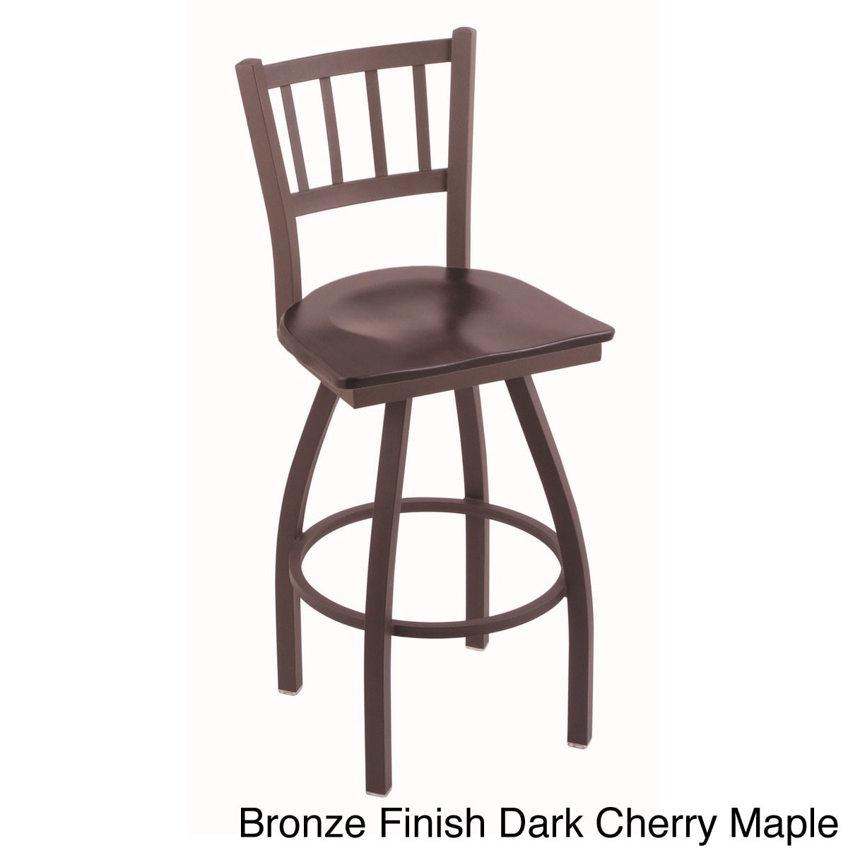 Steel Frame And Maple Bar Stool