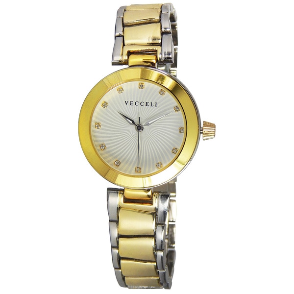 Vecceli Womens L 551 W Fashion Two tone Quartz Watch   16249780