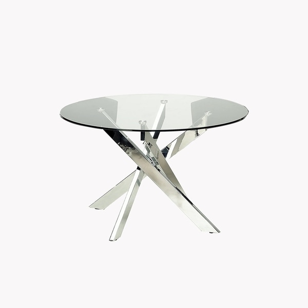 dining table round glass top price