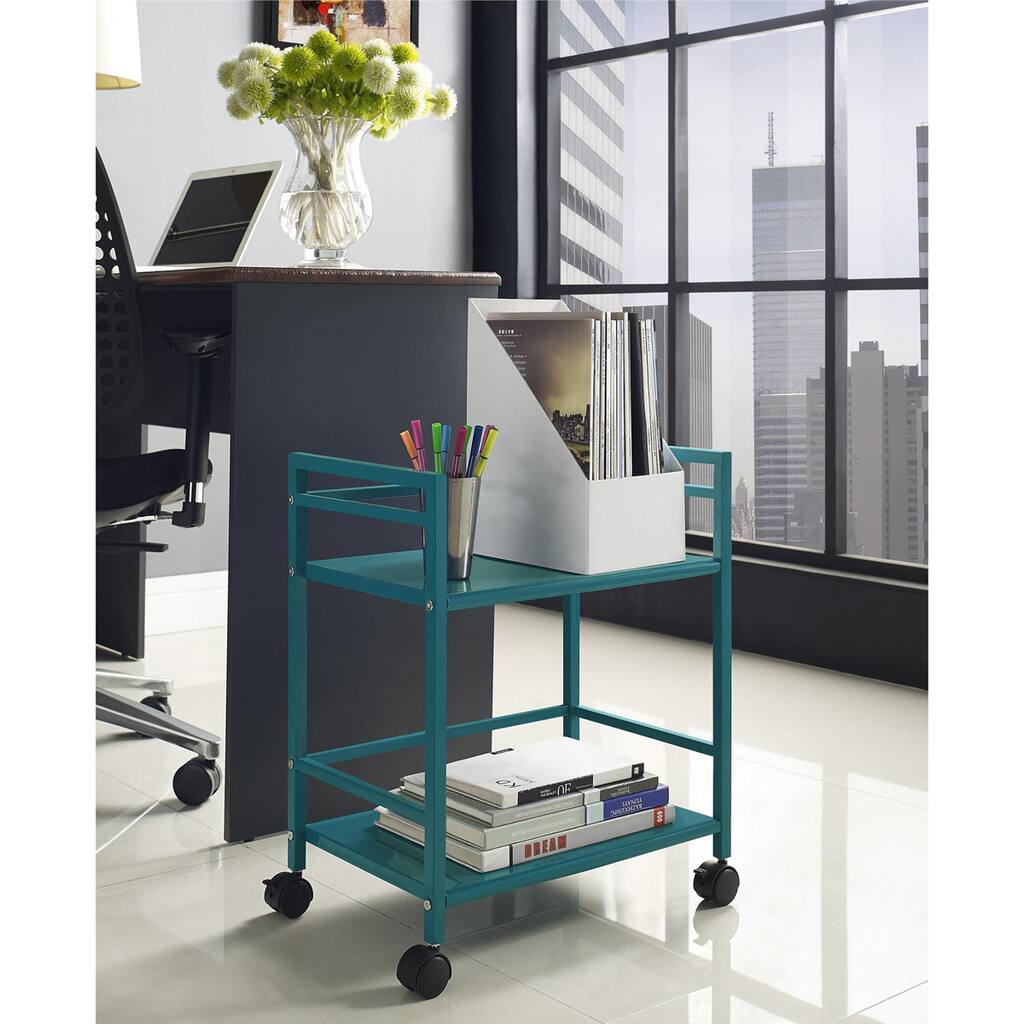 Altra Marshall 2-shelf Rolling Utility Cart