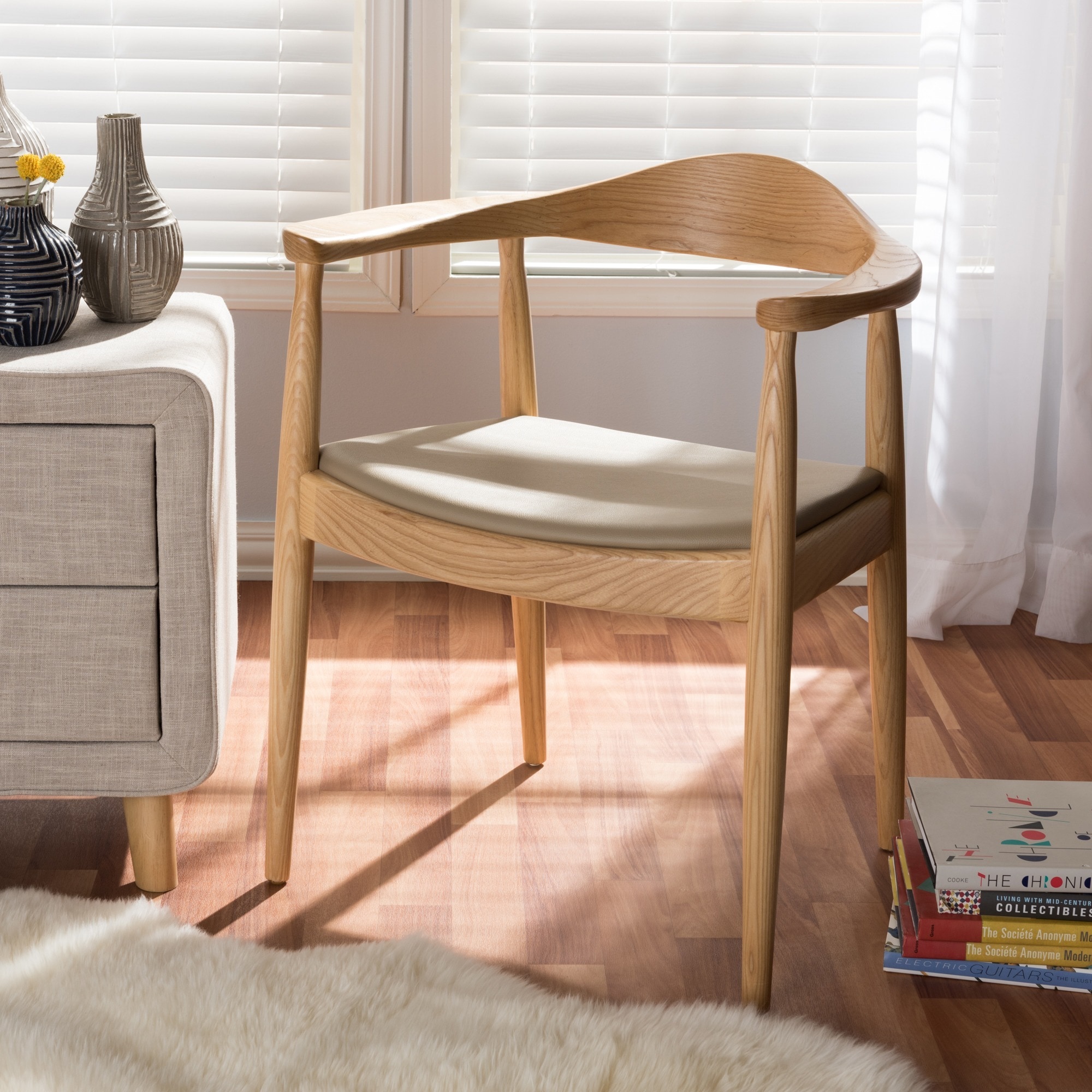 Shop Baxton Studio Embick Mid-Century Modern Dining Chair (Single Chair