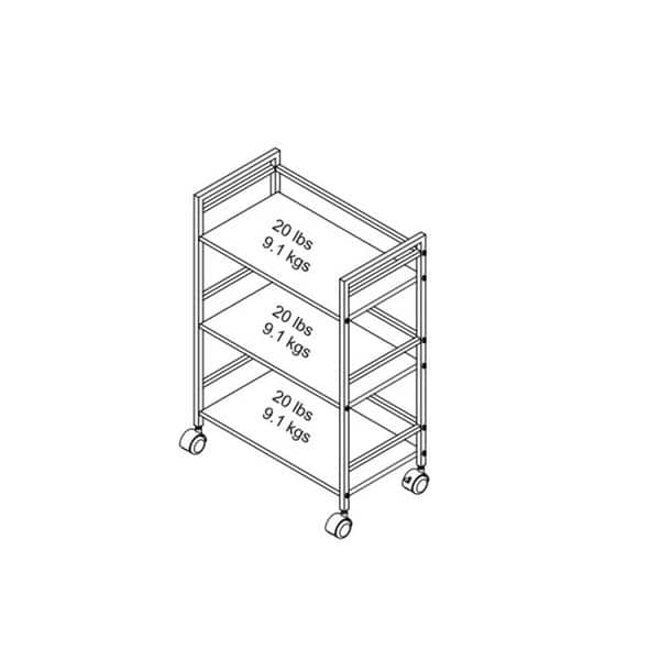 Julien Kitchen Cart with Wheels