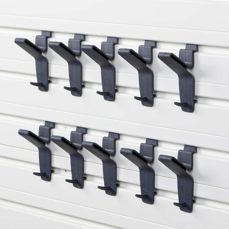 10 Piece Flow Wall X-Hook Storage Set - Black