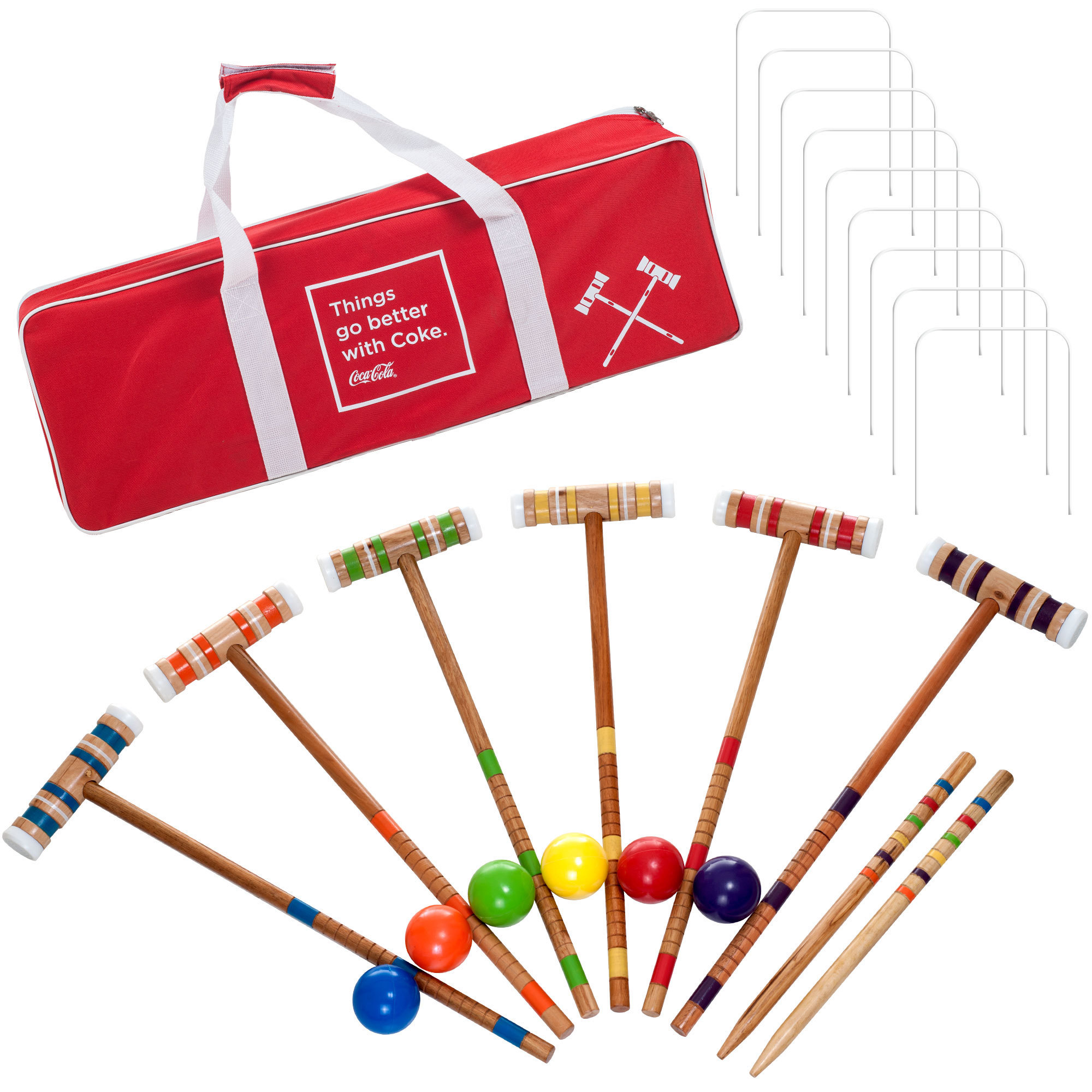 Coca Cola 24 piece Regulation Size Croquet Set