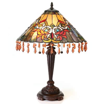 Warehouse of Tiffany Aric 2-light Bronze Table Lamp