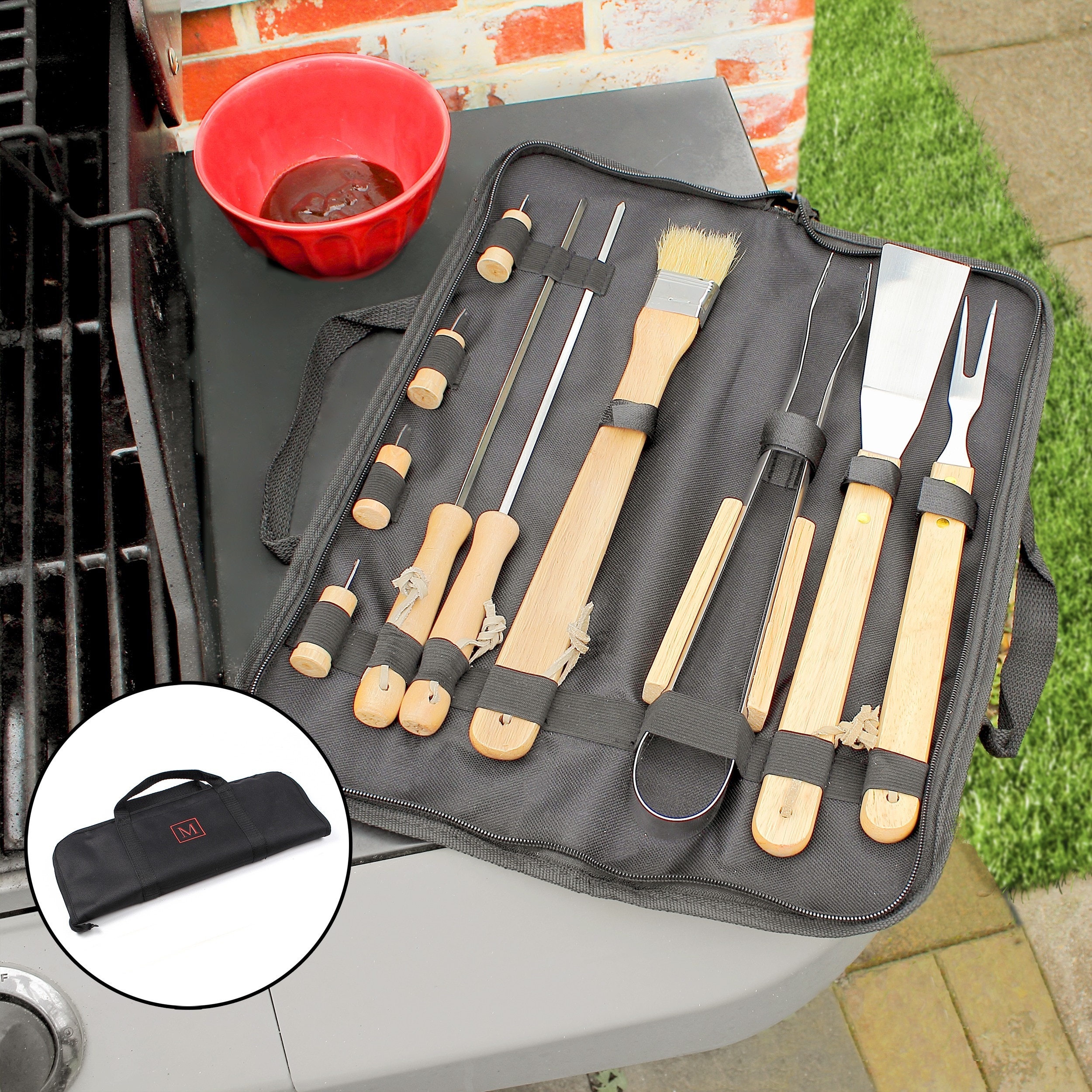 Personalized 11 piece Bbq Tool Set