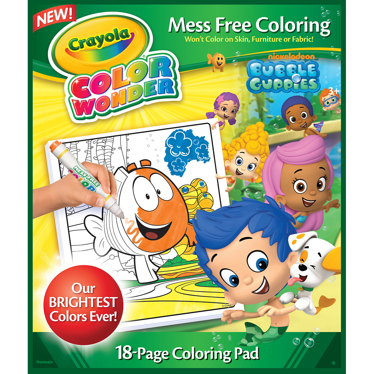 Crayola Color Wonder Coloring Pad bubble Guppies