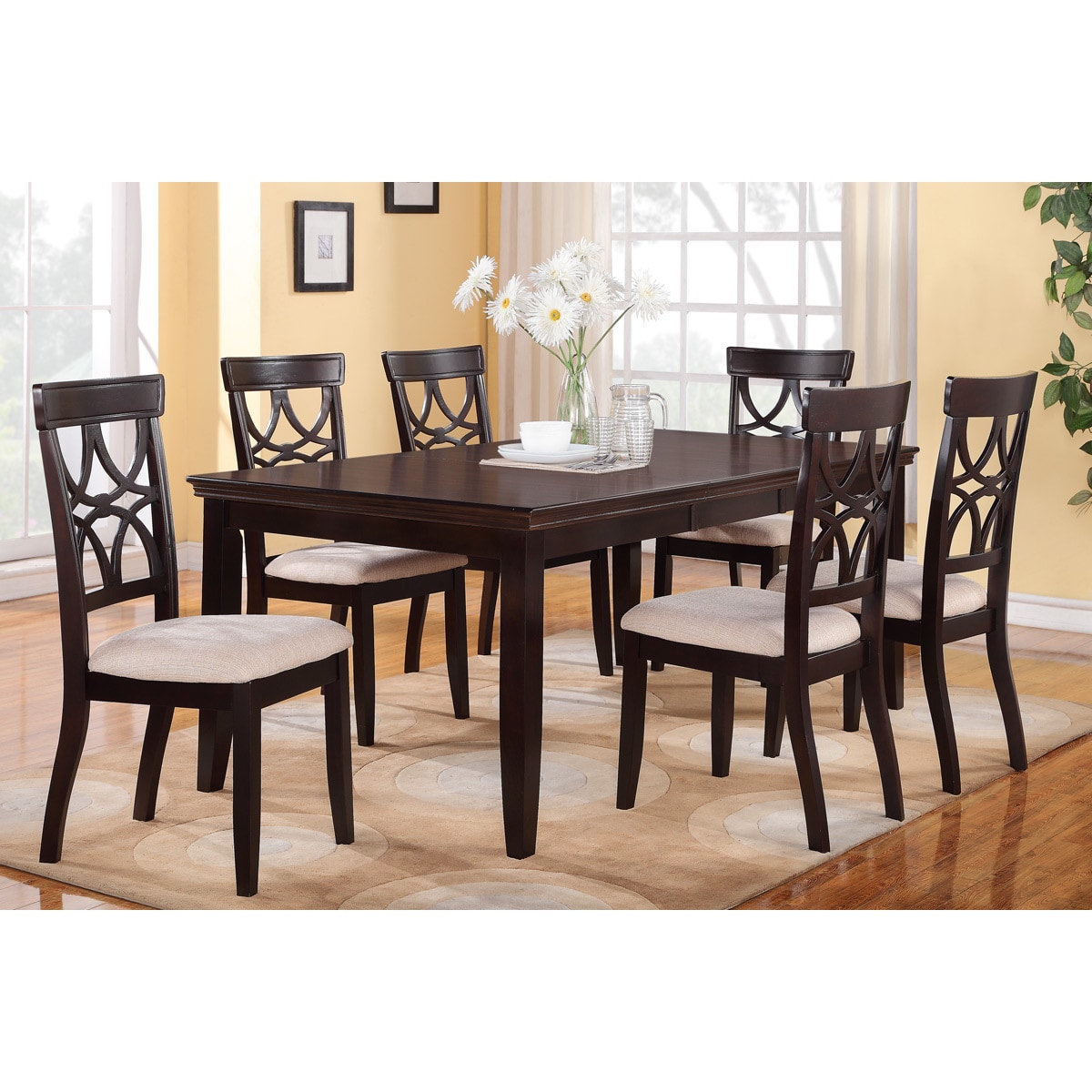 Avellino 5 Or 7 piece Wood Dining Set