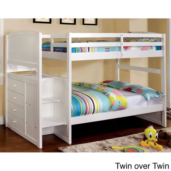 Shop Pleven Bunk Bed With Built In Drawers Free Shipping Today