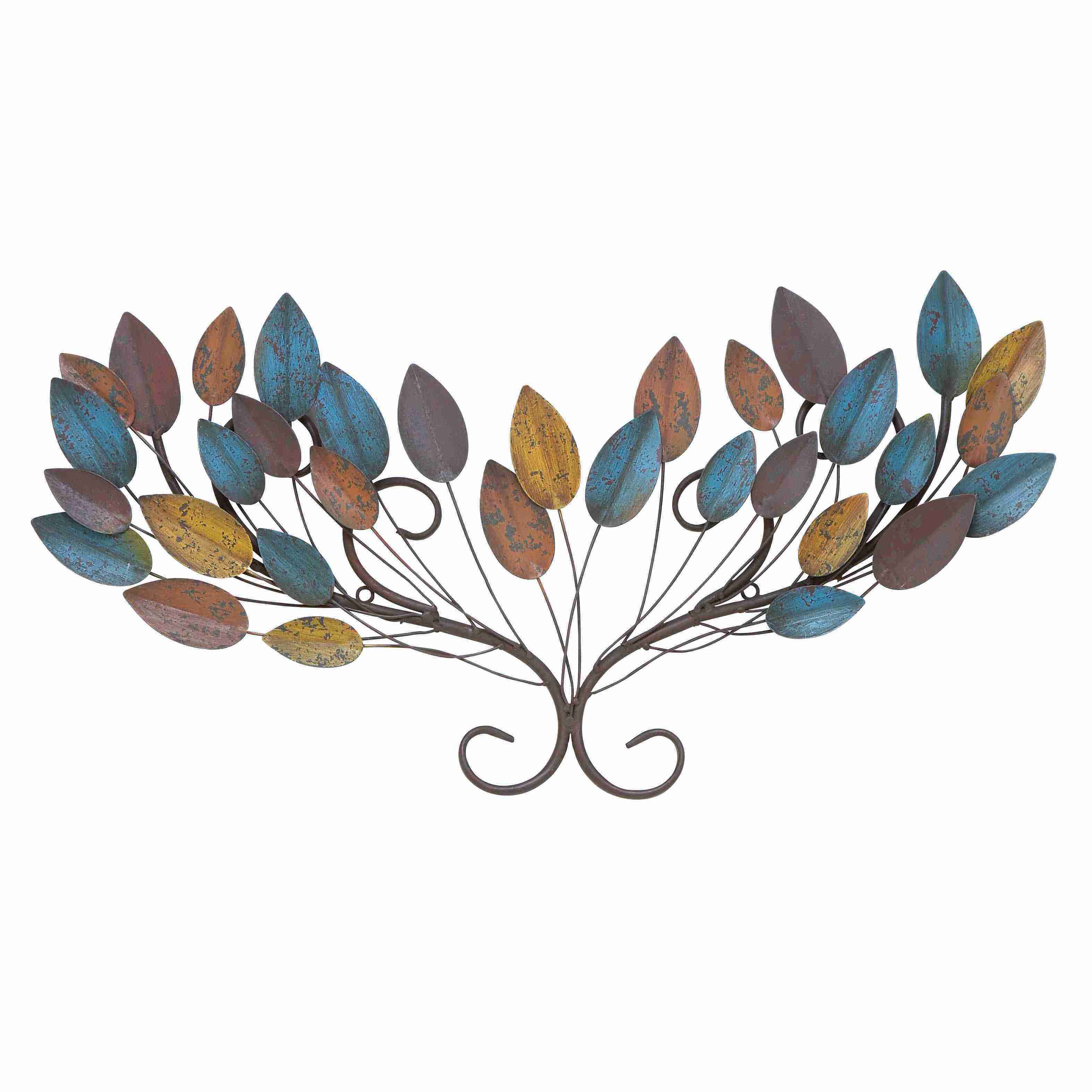 Solid Multicolor Leaf Wall Decor