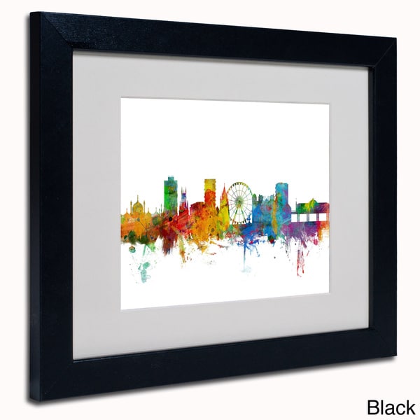 Michael Tompsett Brighton England Skyline Framed Matted Art