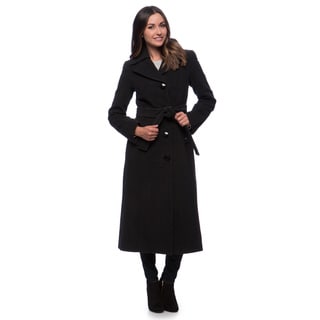 Shop Ellen Tracy Belted Maxi Coat - Free Shipping Today - Overstock.com ...