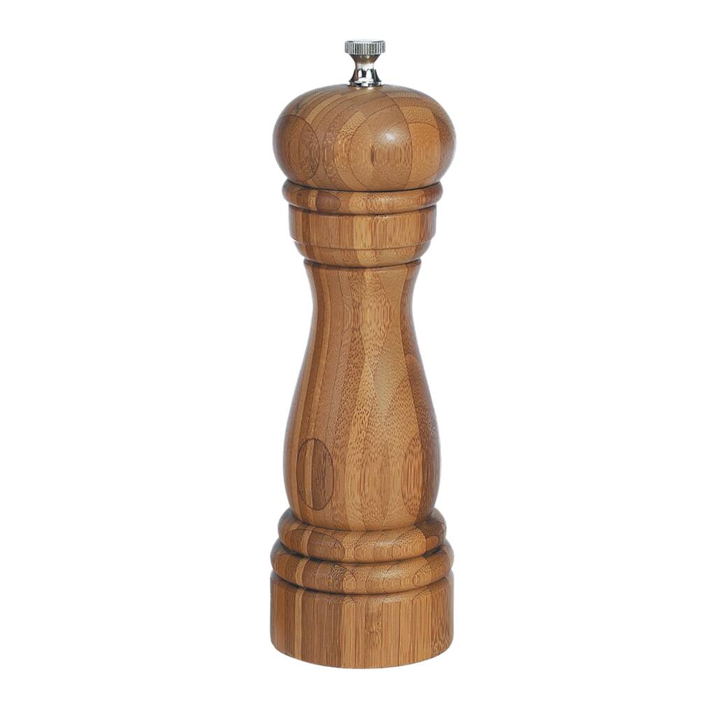 8-inch Adjustable Bamboo Pepper Mill