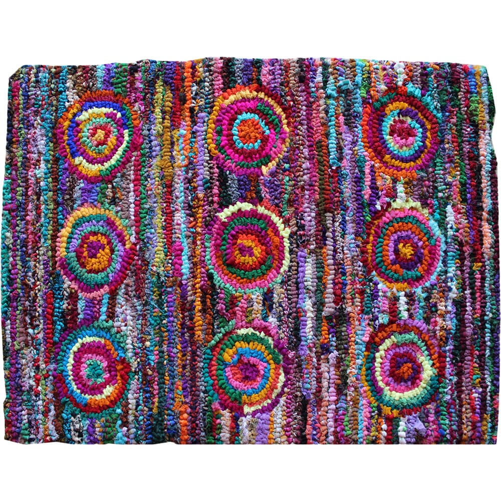 Hand tufted Indo Crayon Swirls Area Rug (4 X 6)