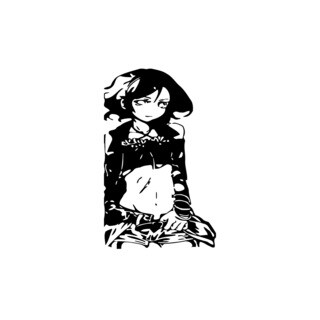 Anime Girl Vinyl Wall Art - Bed Bath &amp; Beyond - 9057024